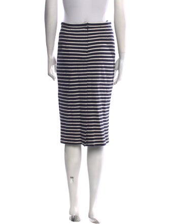Tibi Striped Knee-Length Skirt