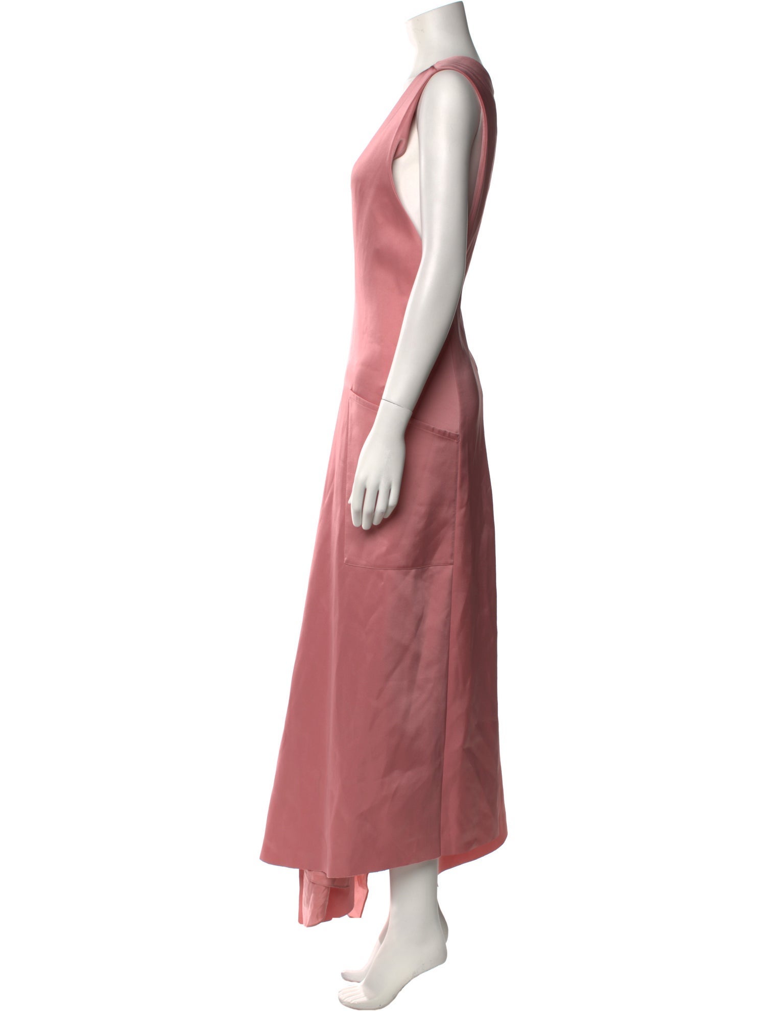 Tibi V-Neck Long Dress