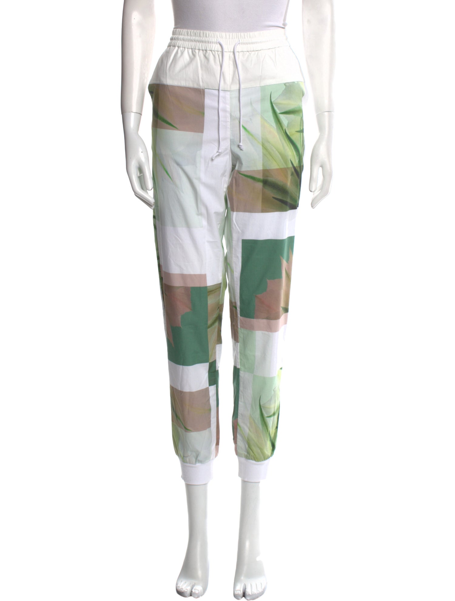 Tibi Printed Skinny Leg Pants