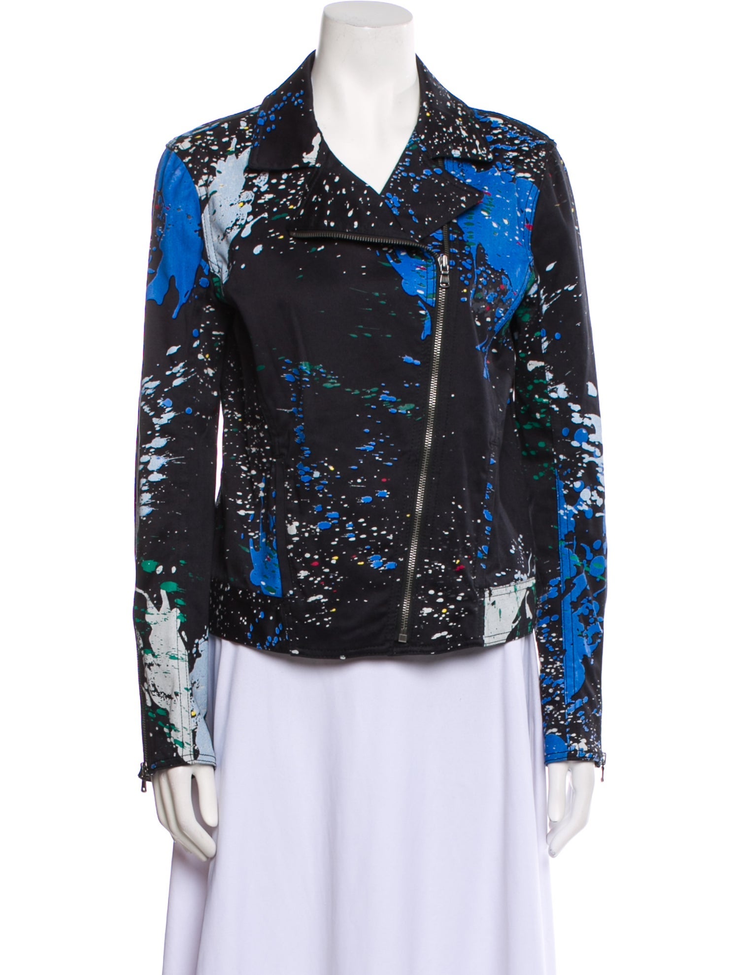 Tibi Printed Biker Jacket