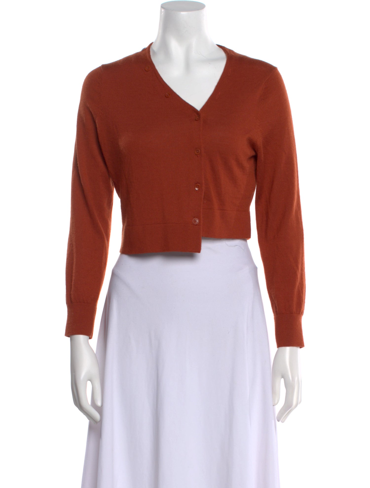 Tibi Wool V-Neck Sweater