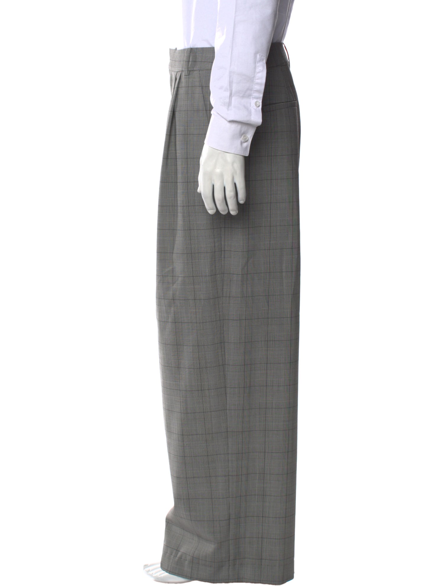 Tibi Plaid Print Pants