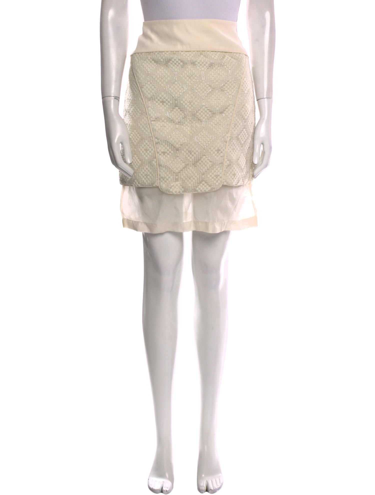 Tibi Lace Pattern Knee-Length Skirt