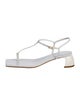Tibi Leather T-Strap Sandals