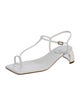 Tibi Leather T-Strap Sandals