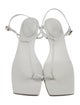 Tibi Leather T-Strap Sandals