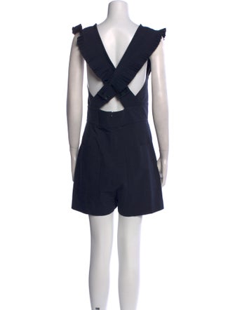 Tibi Square Neckline Romper