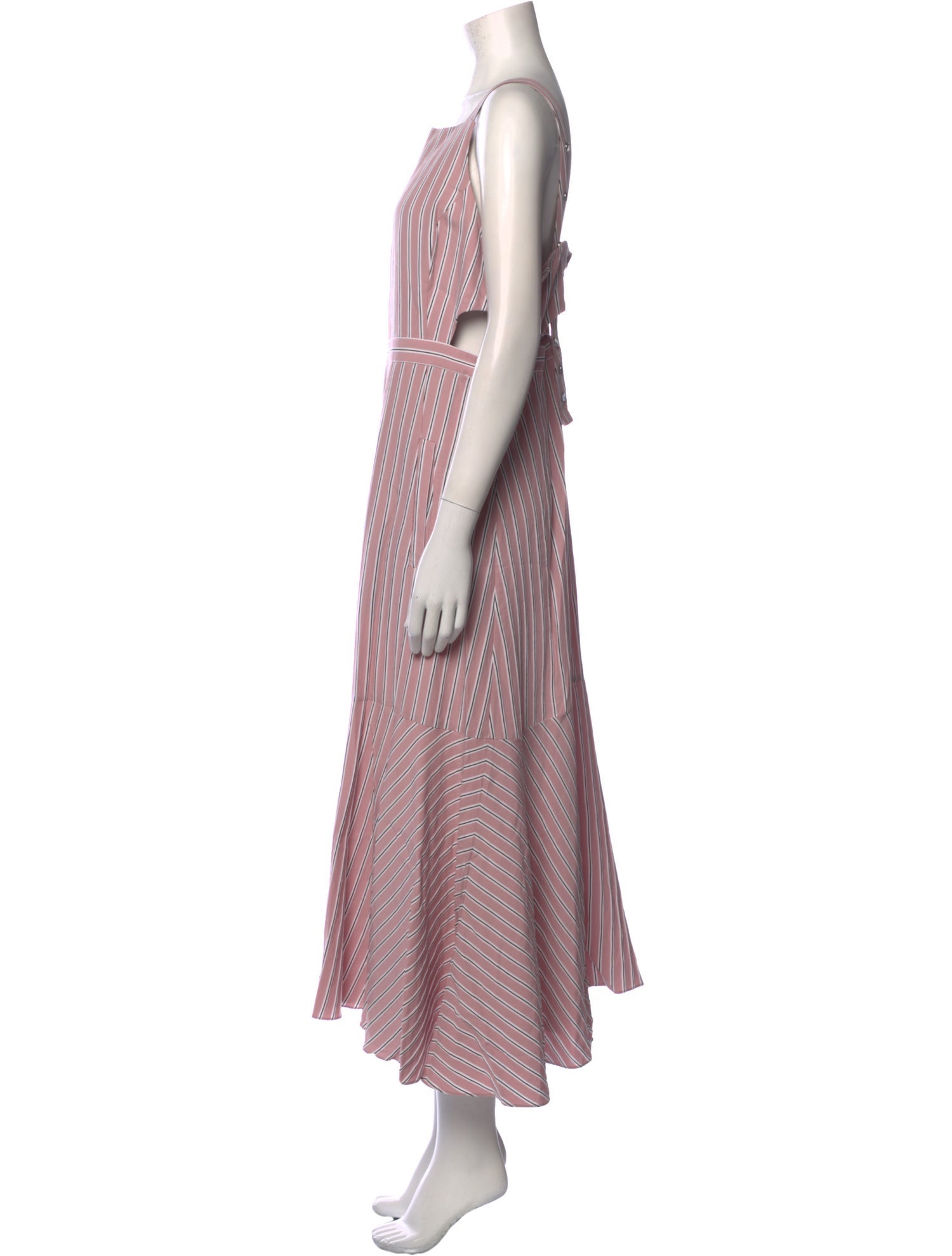 Tibi Striped Long Dress