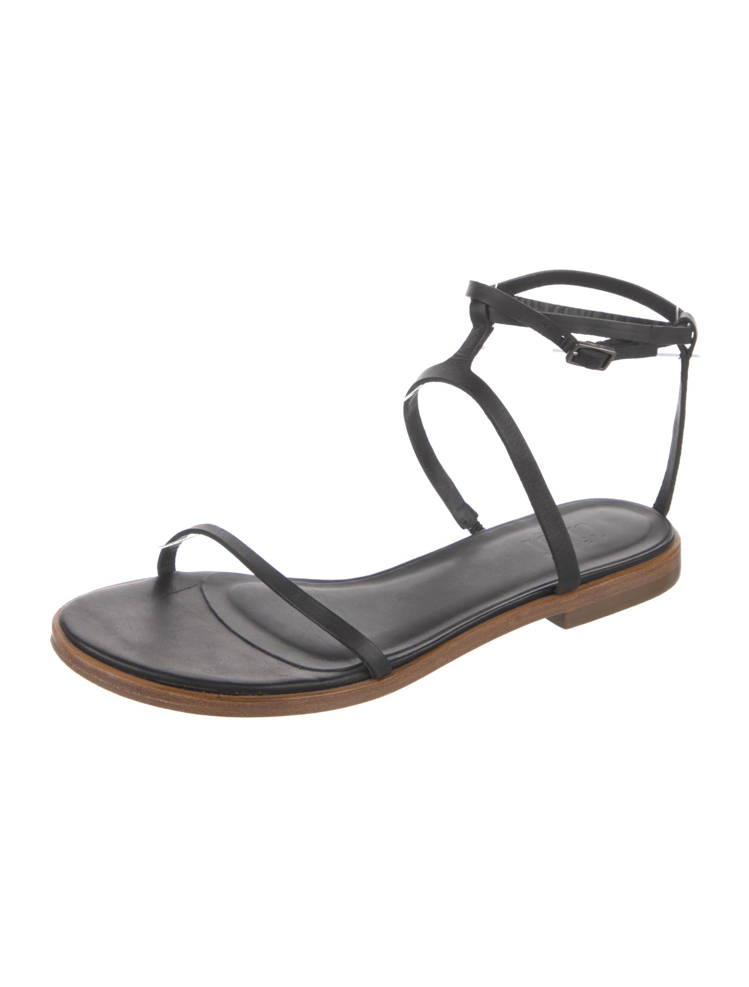 Tibi Leather Slingback Sandals