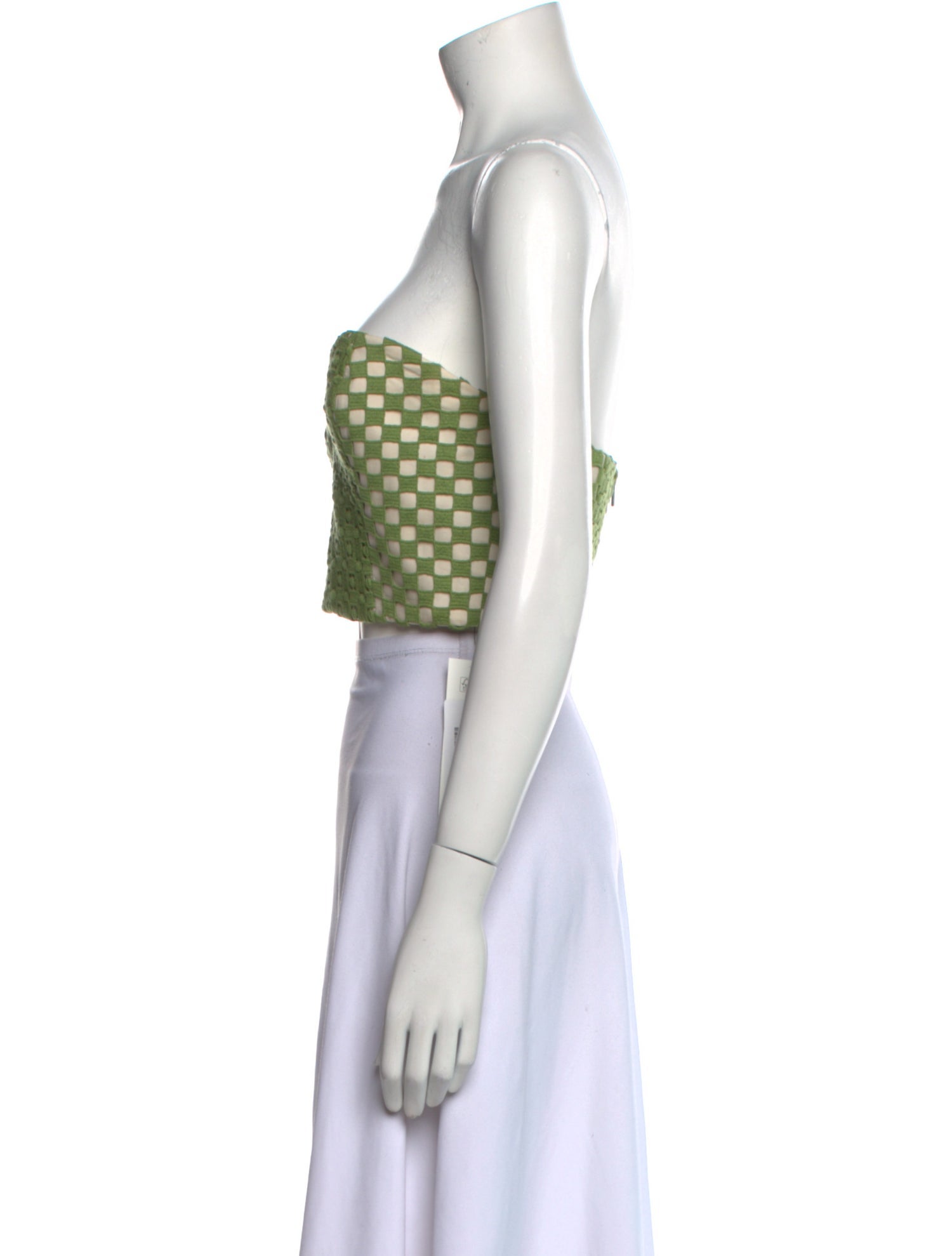 Tibi Strapless Crop Top