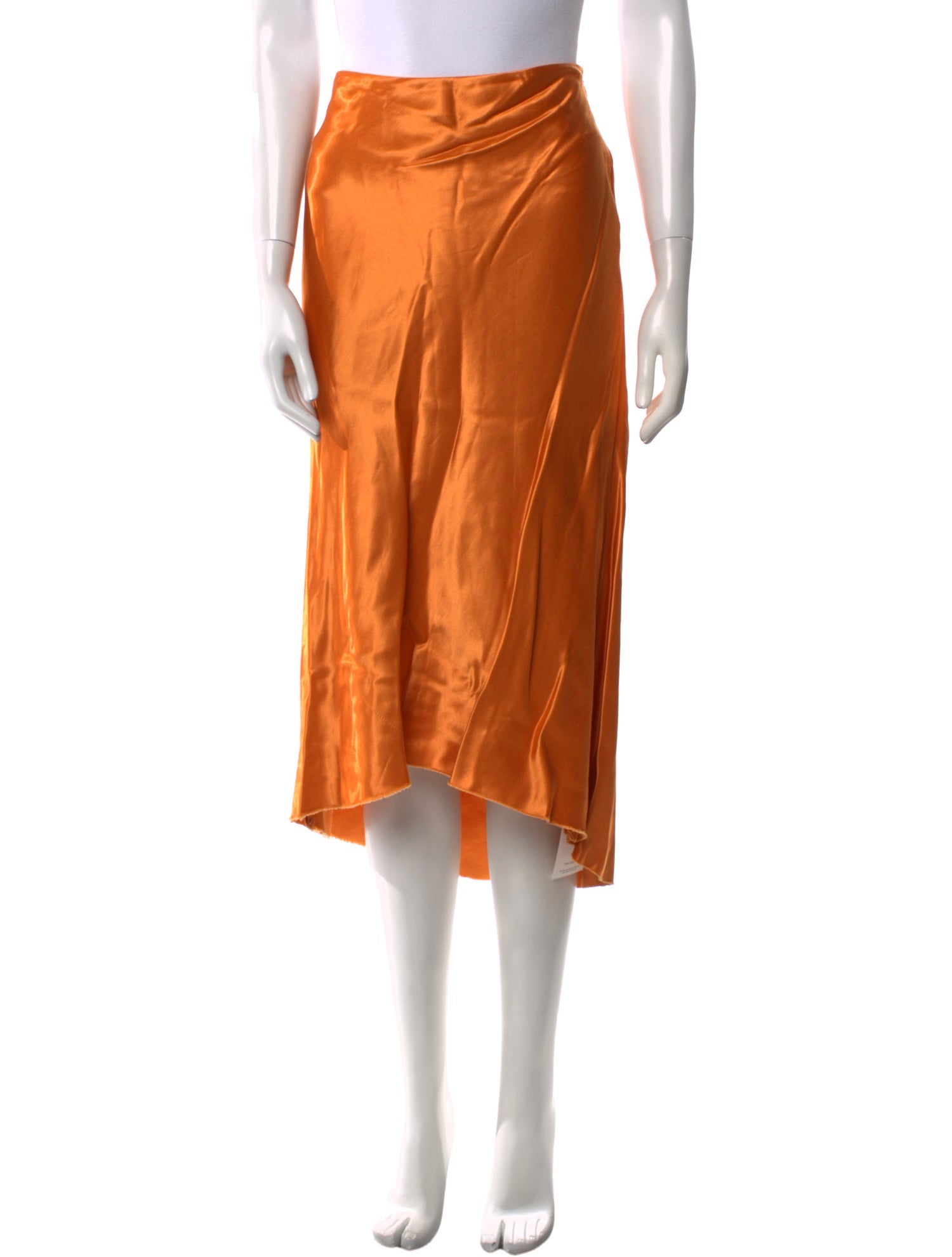 Tibi Raw-Edge Trim Midi Length Skirt