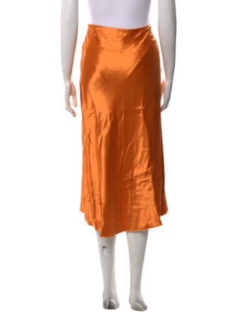 Tibi Raw-Edge Trim Midi Length Skirt