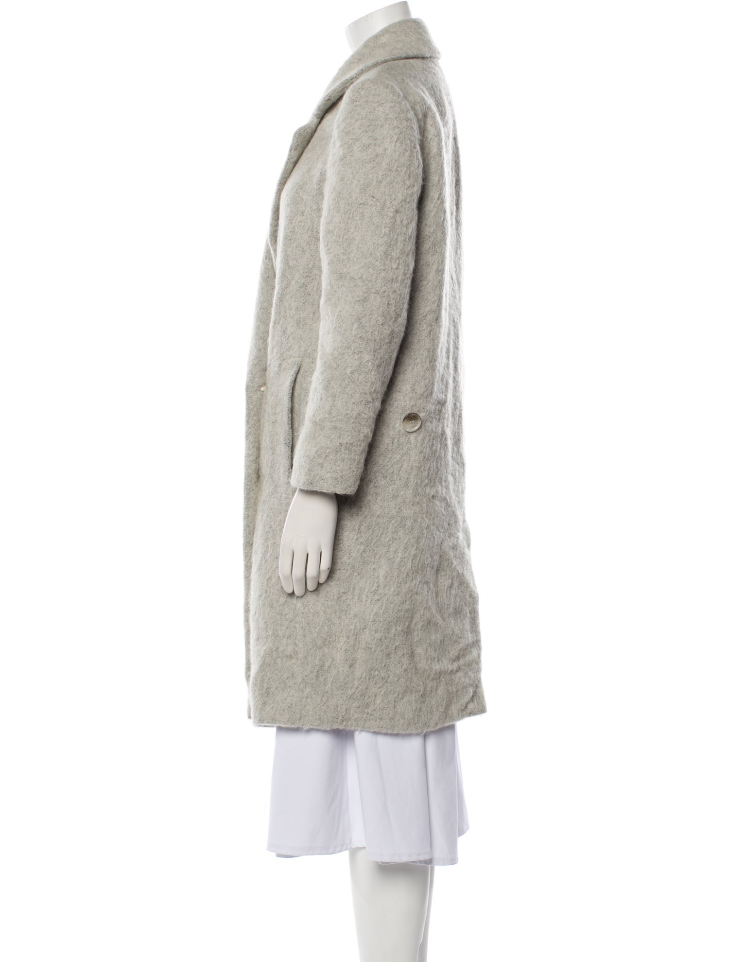 Tibi Alpaca Faux Fur Coat