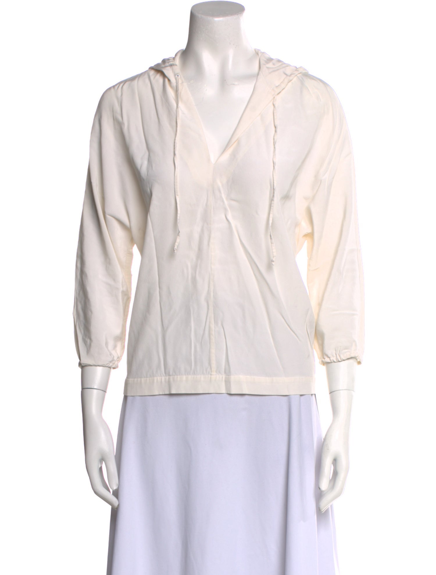 Tibi Silk V-Neck Blouse