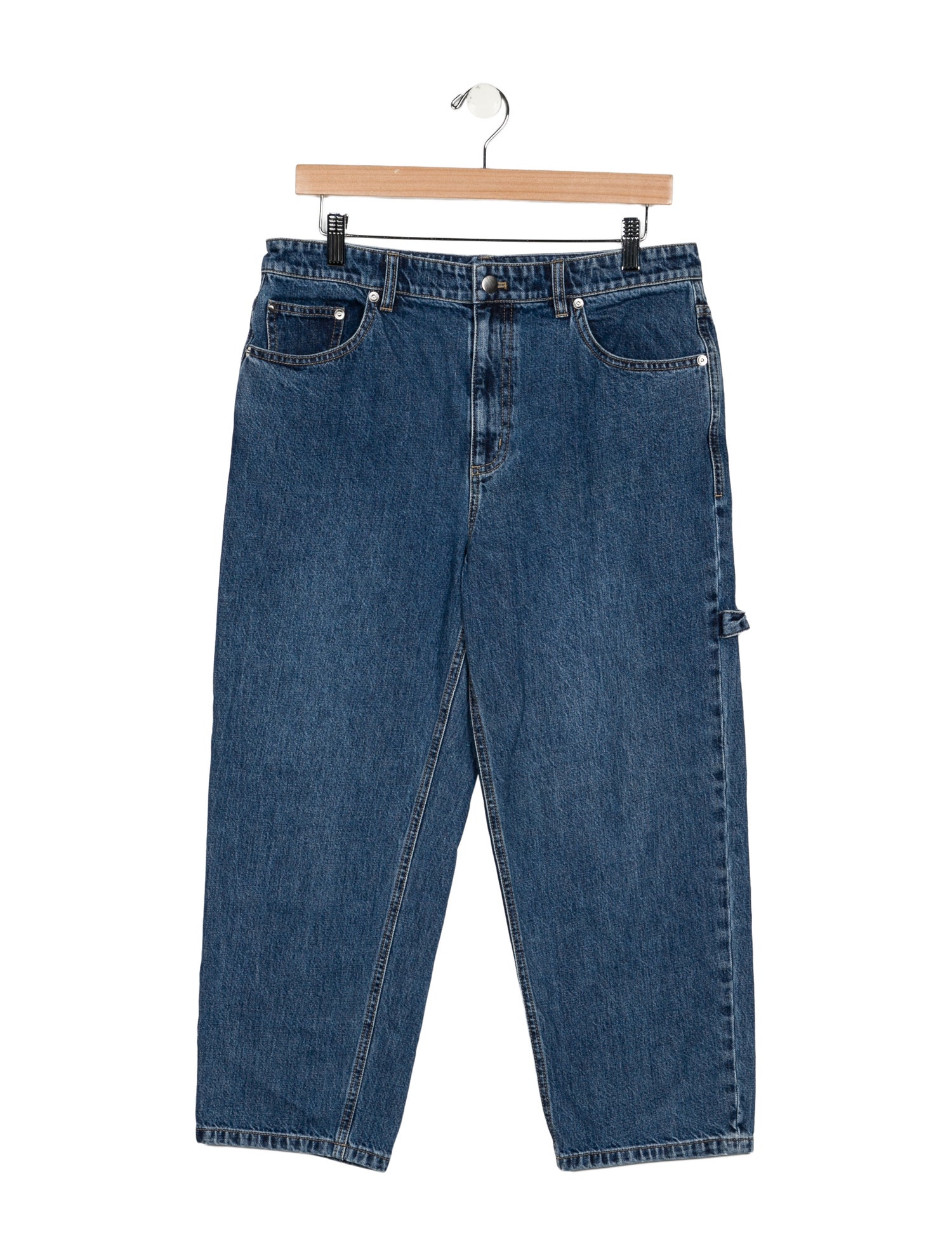 Tibi High-Rise Straight Leg Jeans