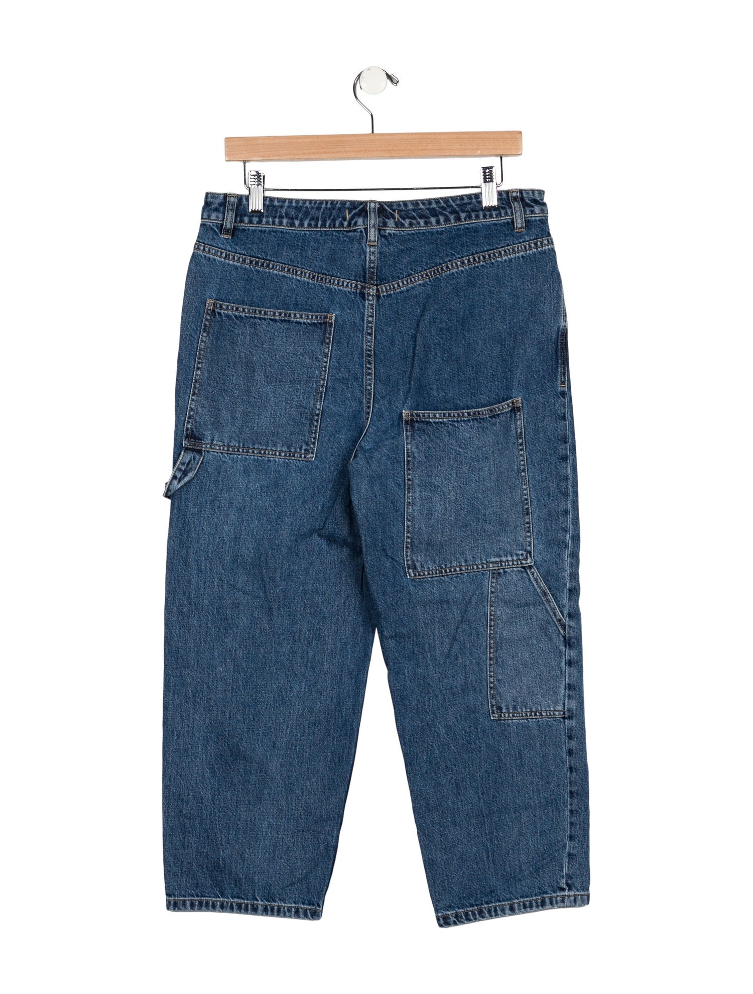 Tibi High-Rise Straight Leg Jeans