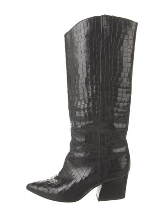 Tibi Leather Riding Boots