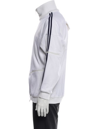 Tibi Striped Turtleneck Cardigan