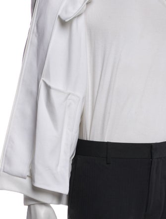 Tibi Striped Turtleneck Cardigan