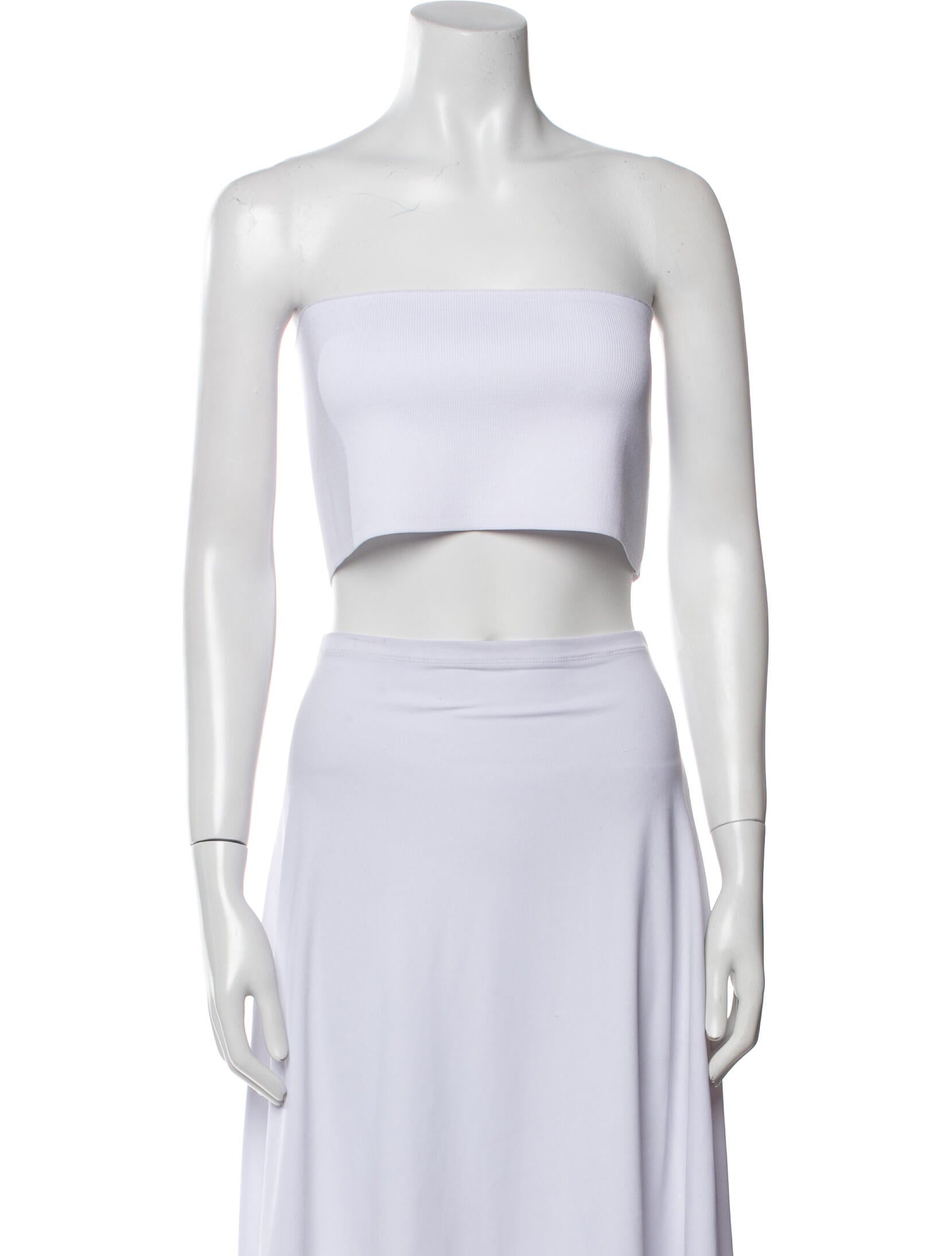Tibi Strapless Crop Top