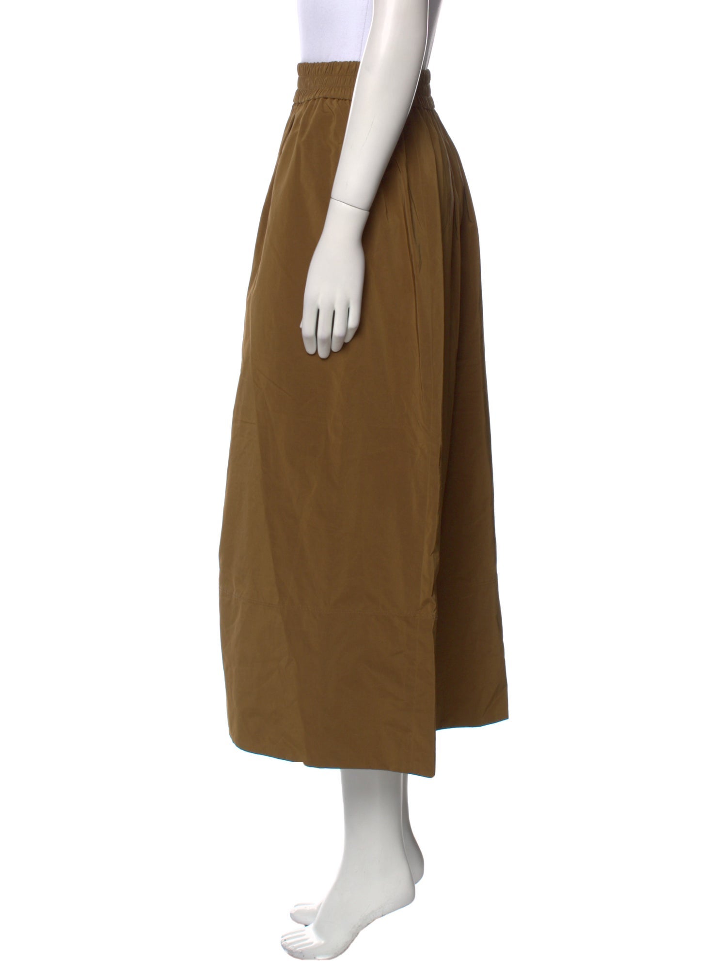 Tibi Pleated Accents Midi Length Skirt