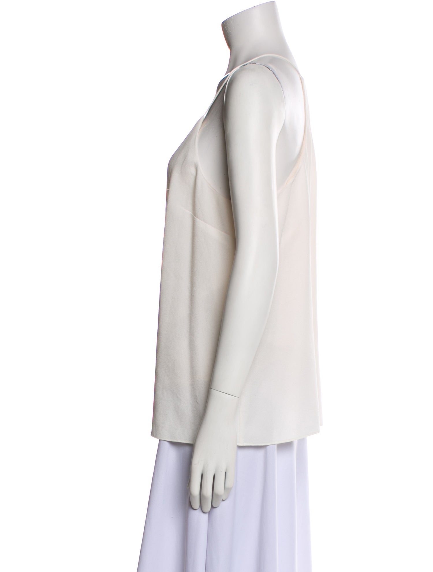 Tibi Square Neckline Sleeveless Top