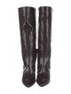 Tibi Embossed Leather Riding Boots