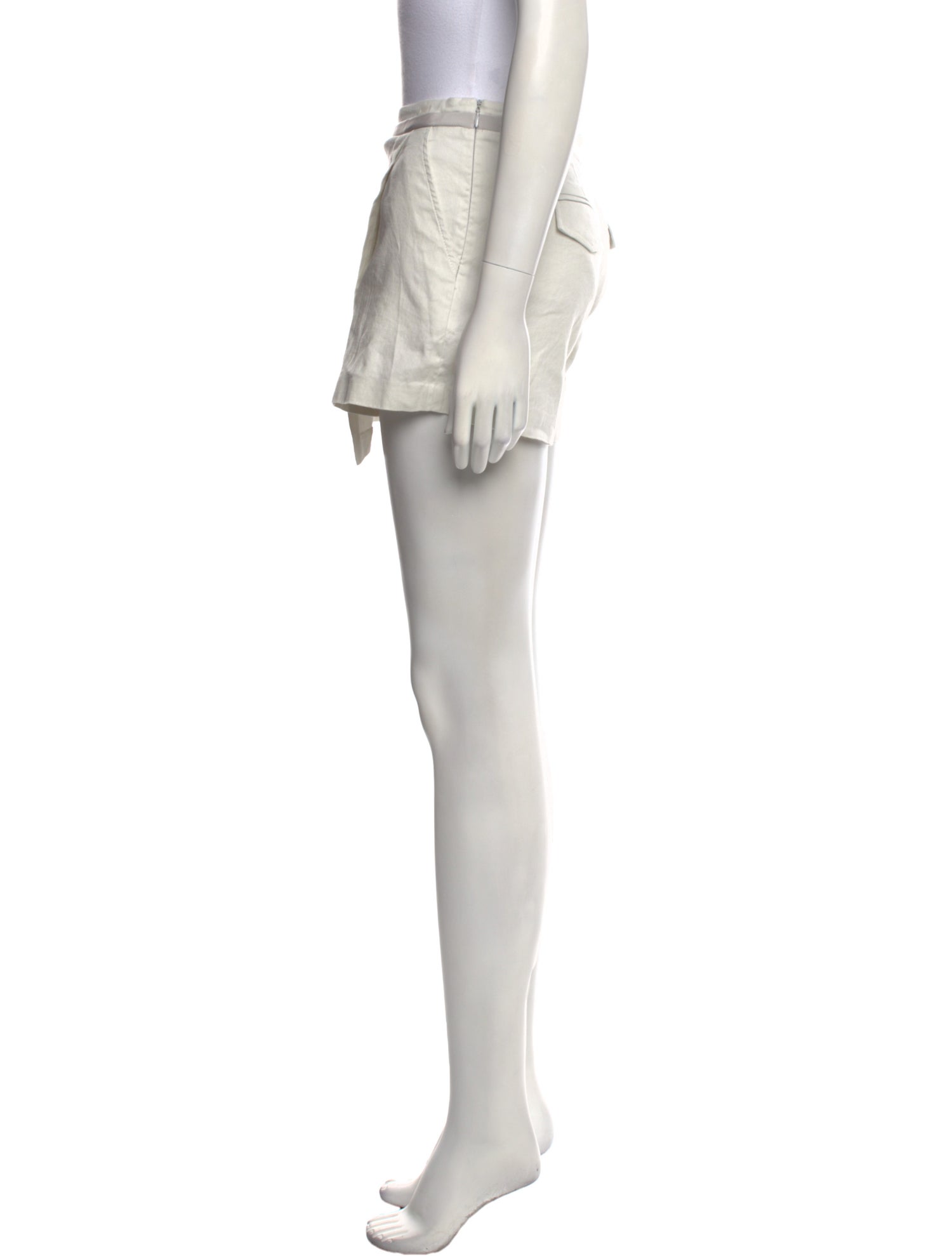 Tibi Linen Mini Shorts