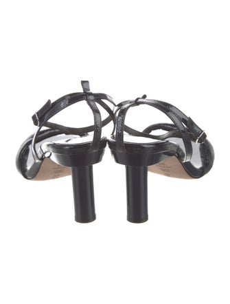 Tibi Patent Leather Slingback Sandals