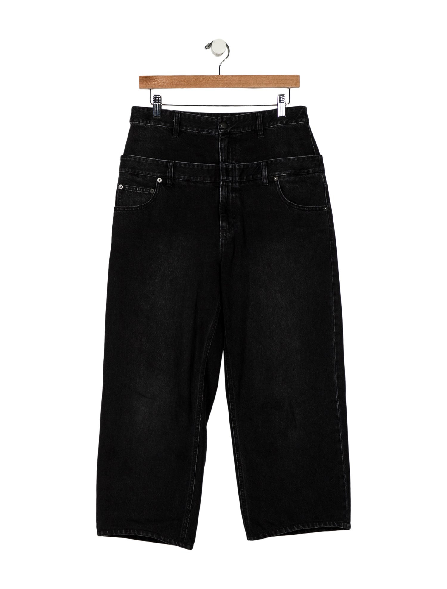 Tibi High-Rise Wide Leg Jeans