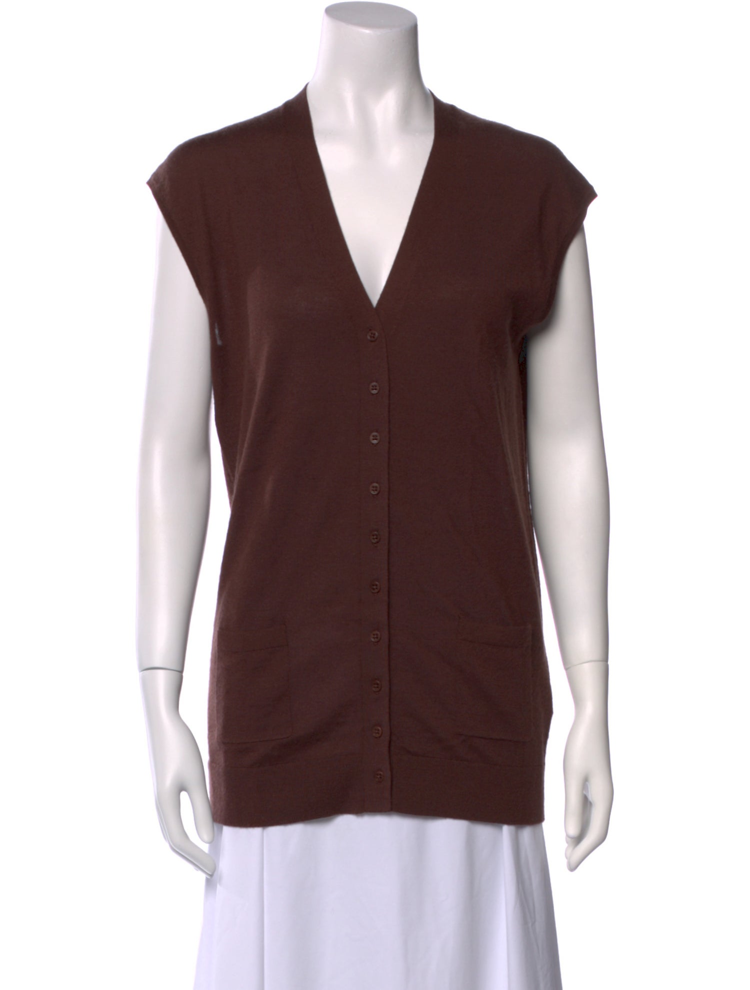 Tibi Wool V-Neck Sweater