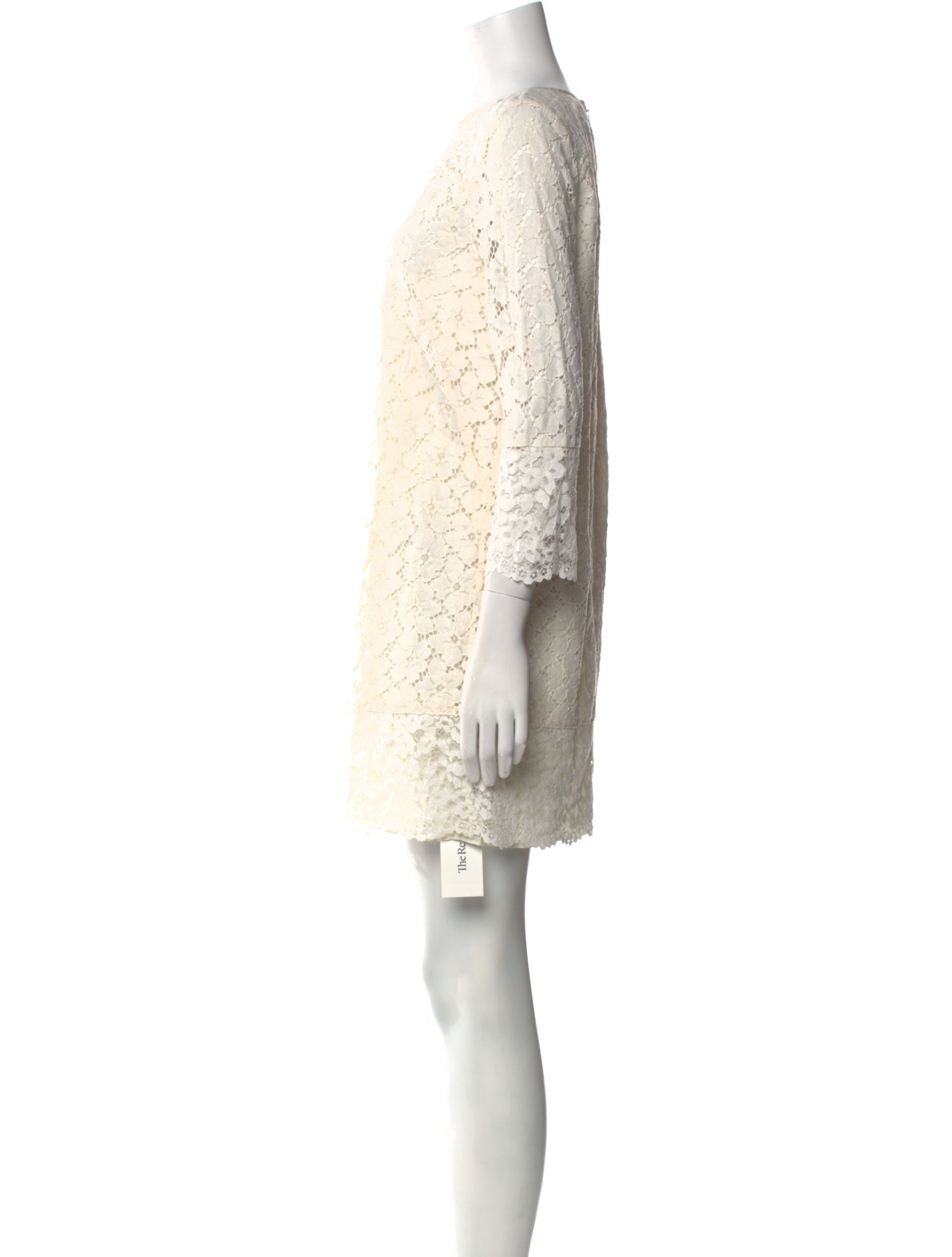 Tibi Bateau Neckline Mini Dress