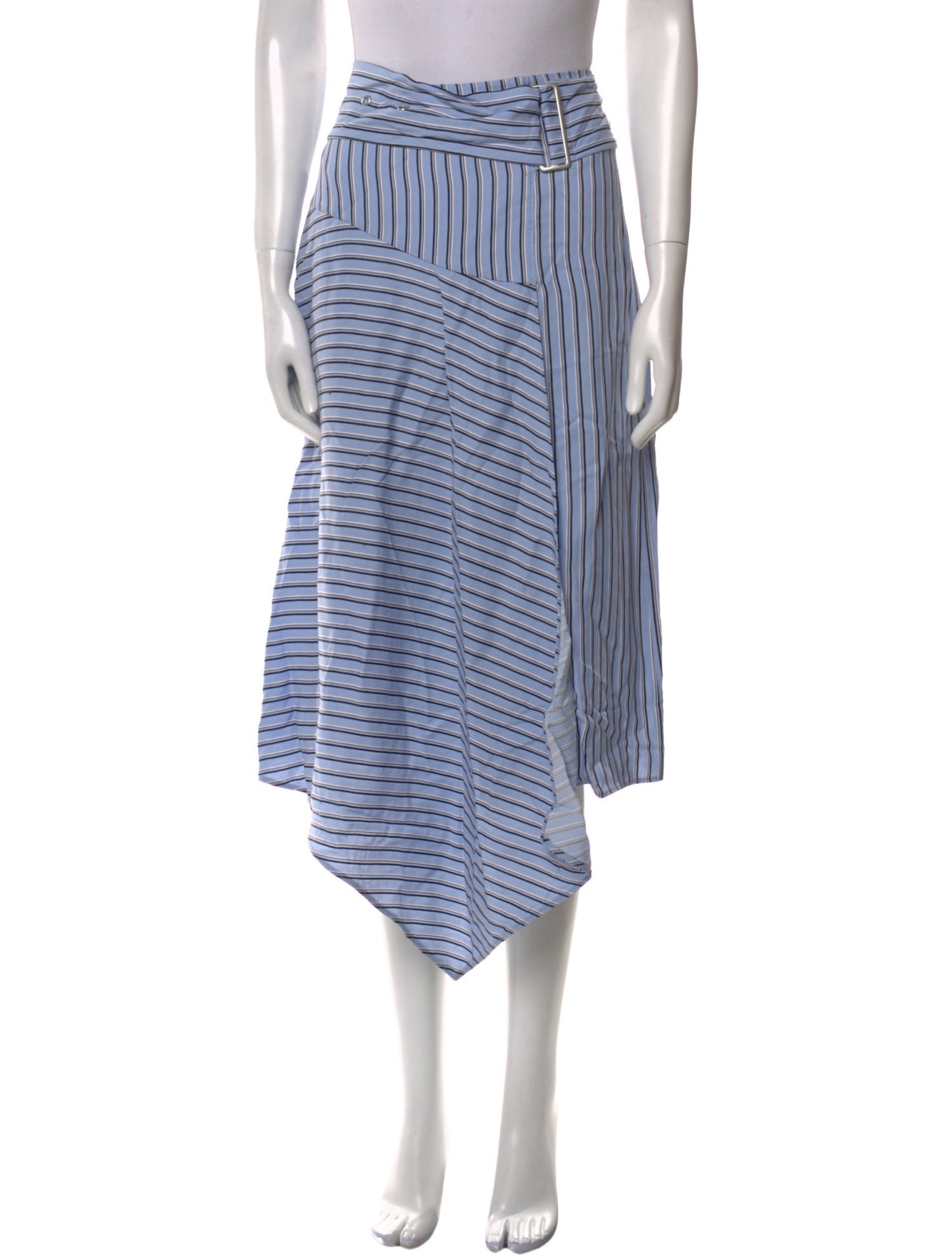 Tibi Striped Midi Length Skirt