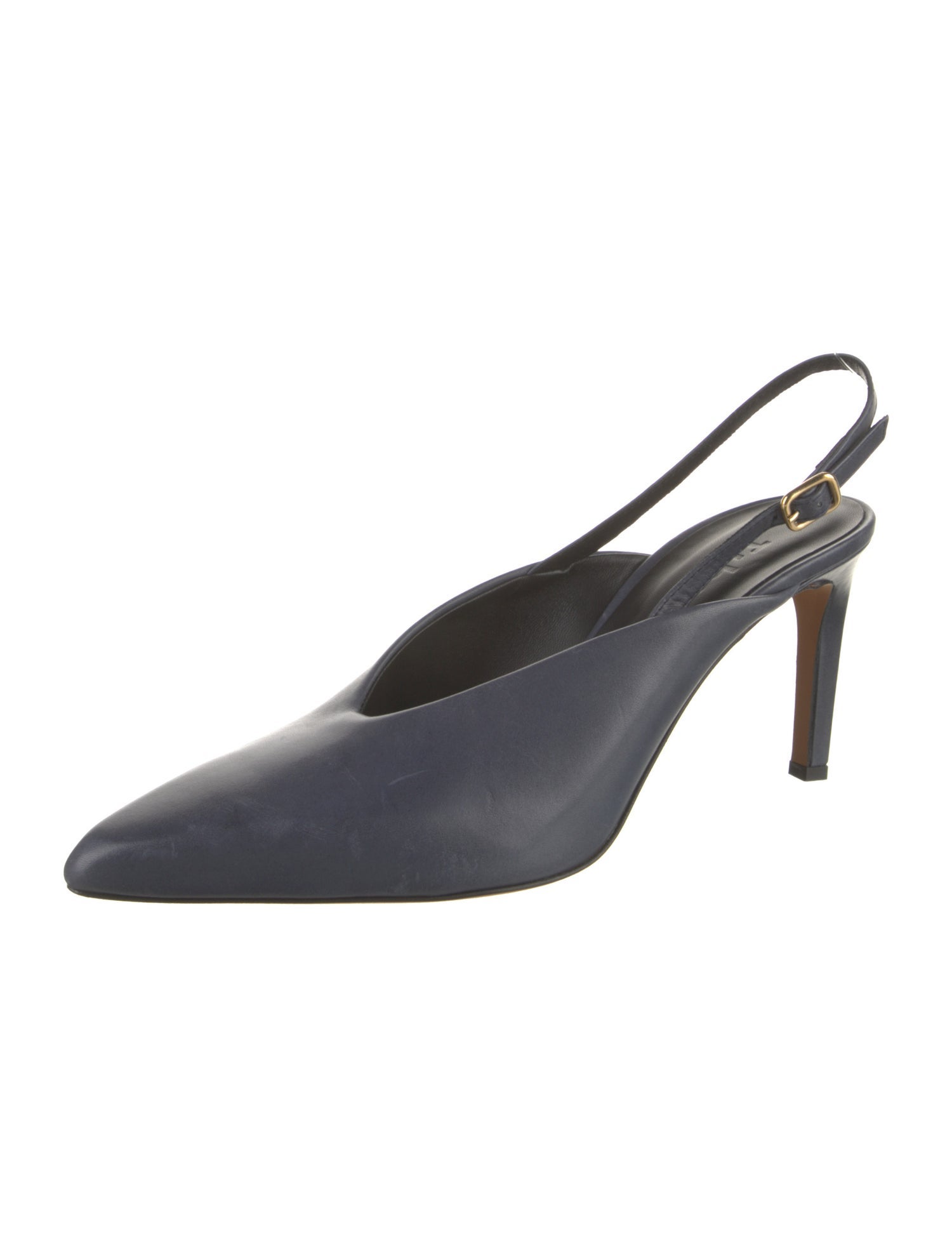 Tibi Leather Slingback Pumps