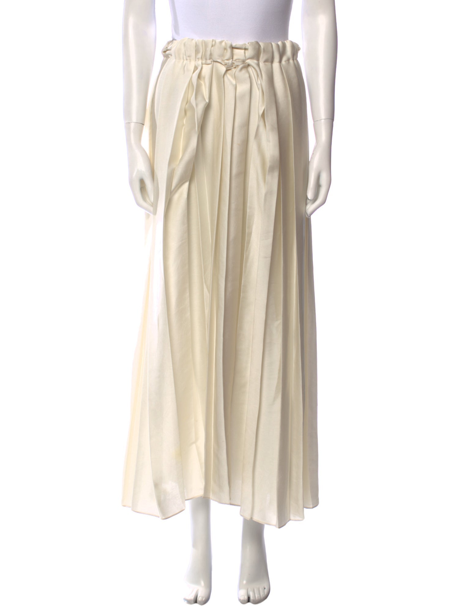 Tibi Pleated Accents Midi Length Skirt