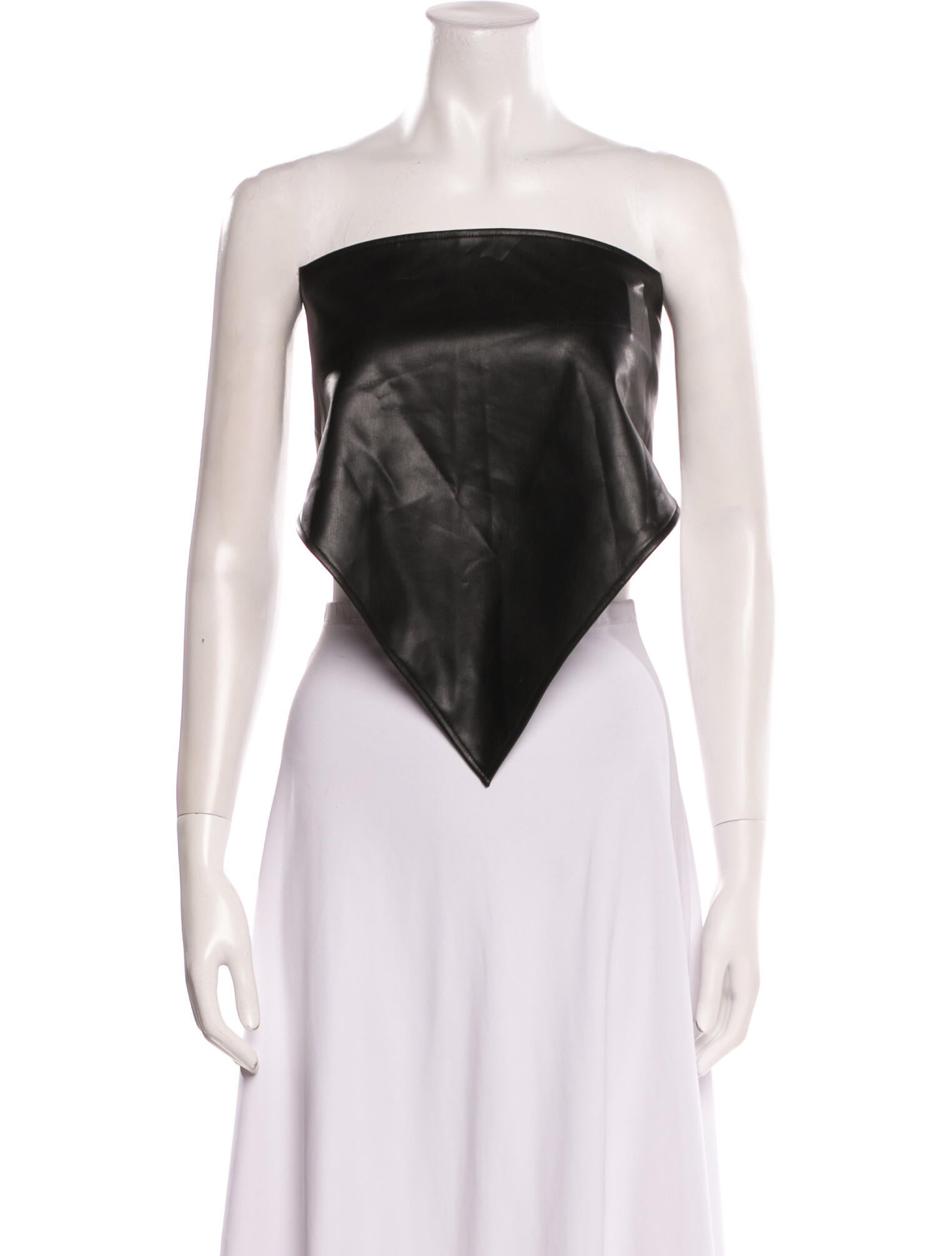 Tibi Strapless Crop Top