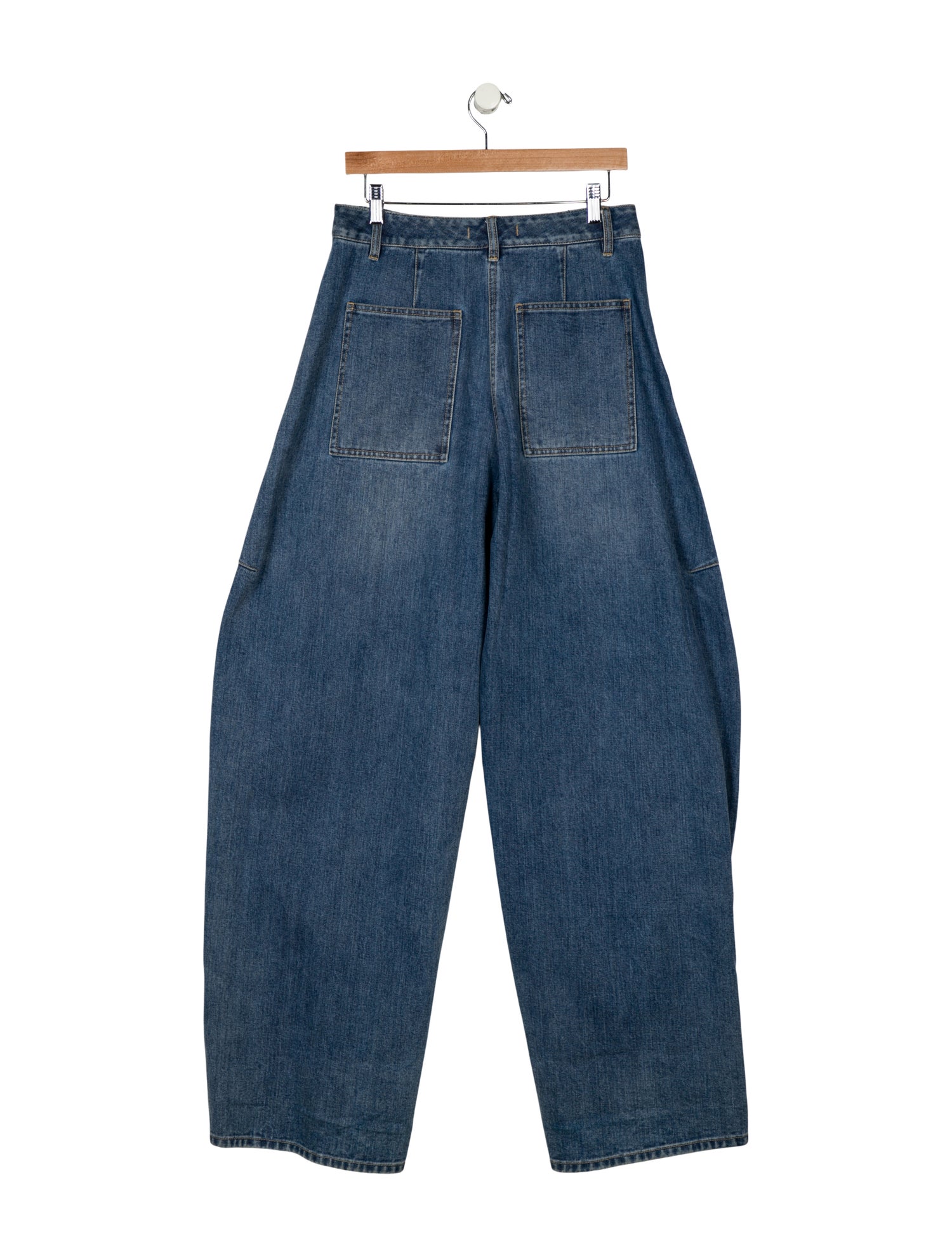 Tibi High-Rise Straight Leg Jeans