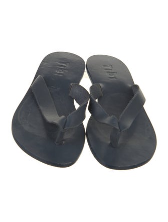 Tibi Leather Flip Flops