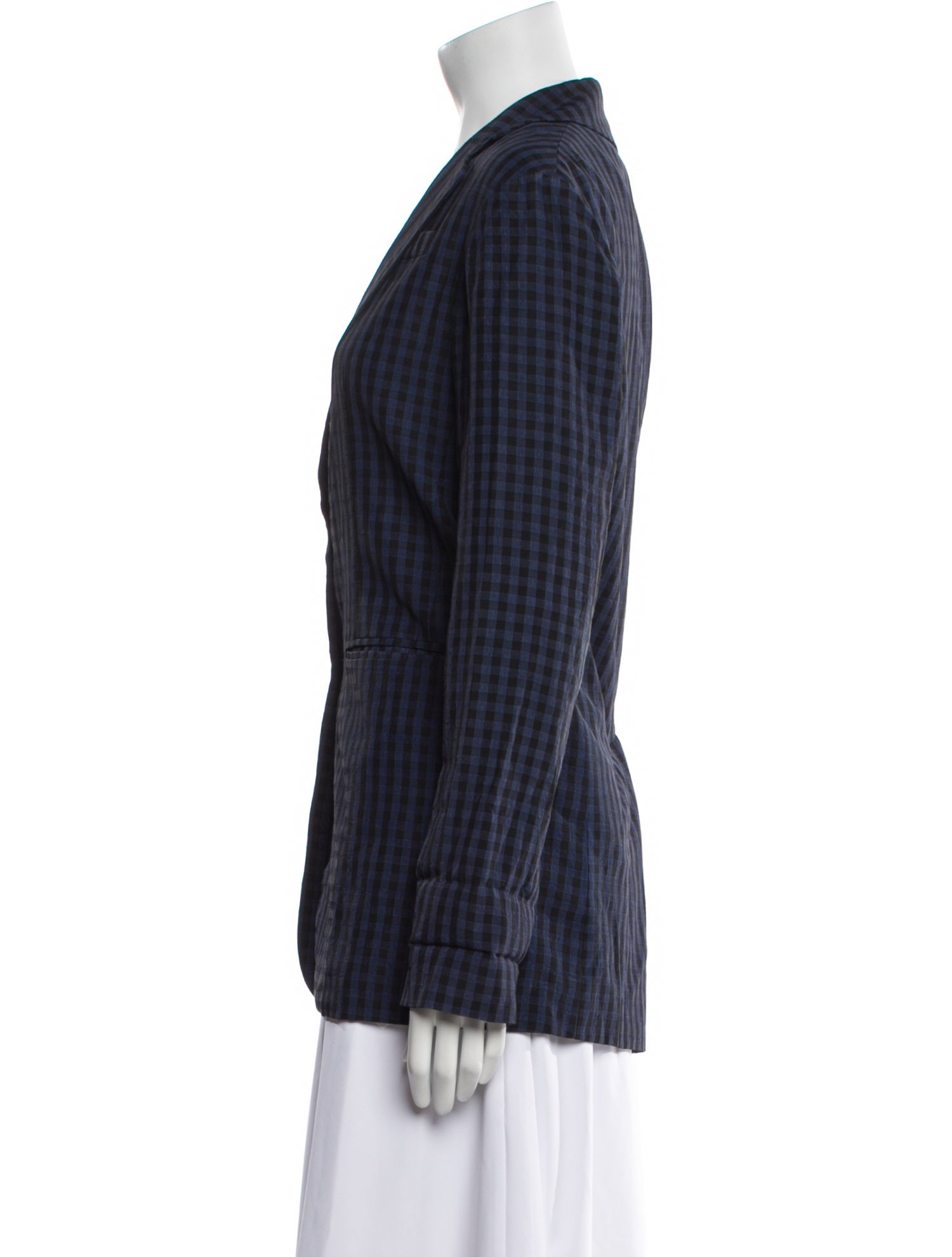 Tibi Plaid Print Blazer