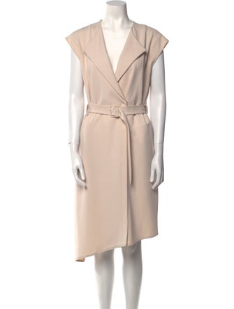 Tibi V-Neck Midi Length Dress