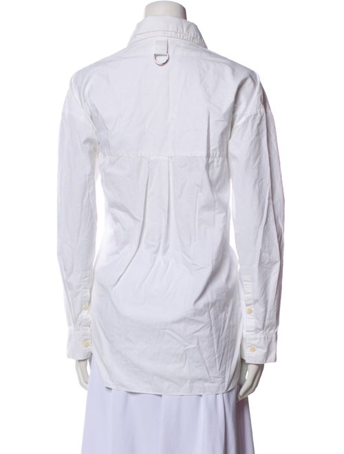 Tibi Long Sleeve Button-Up Top