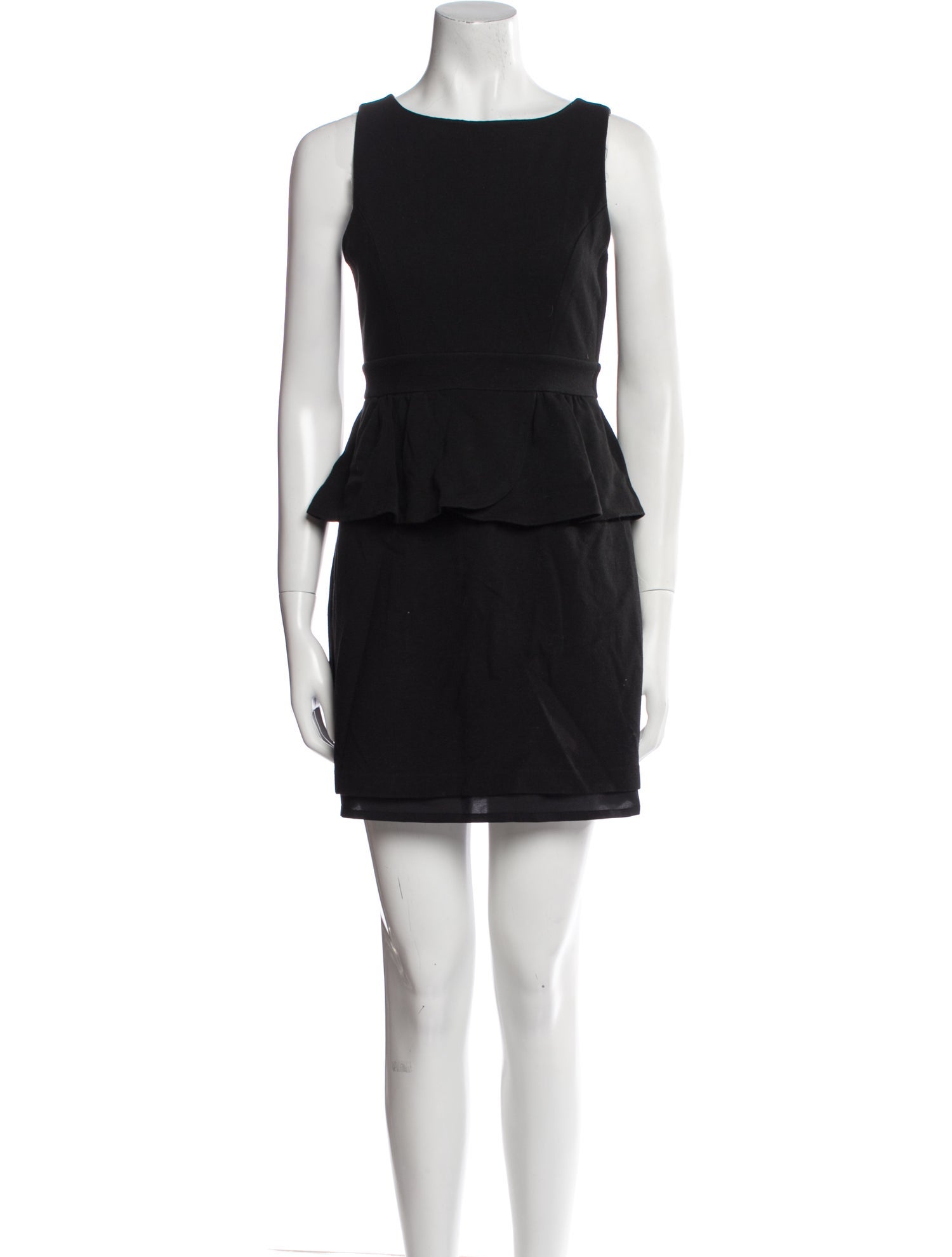 Tibi Bateau Neckline Mini Dress