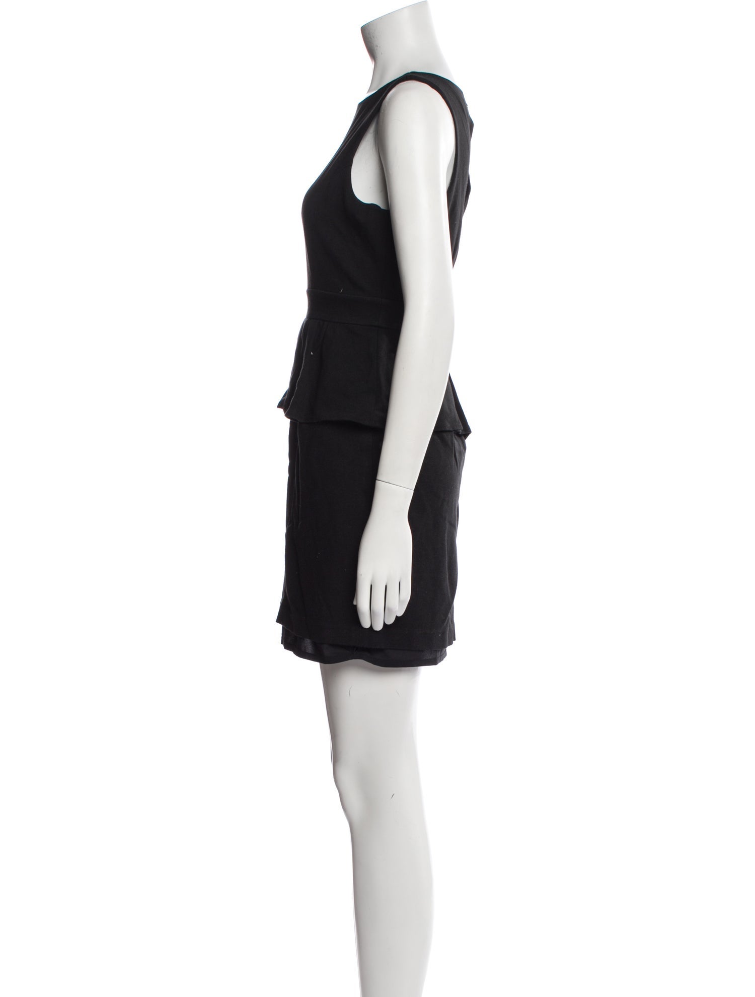 Tibi Bateau Neckline Mini Dress