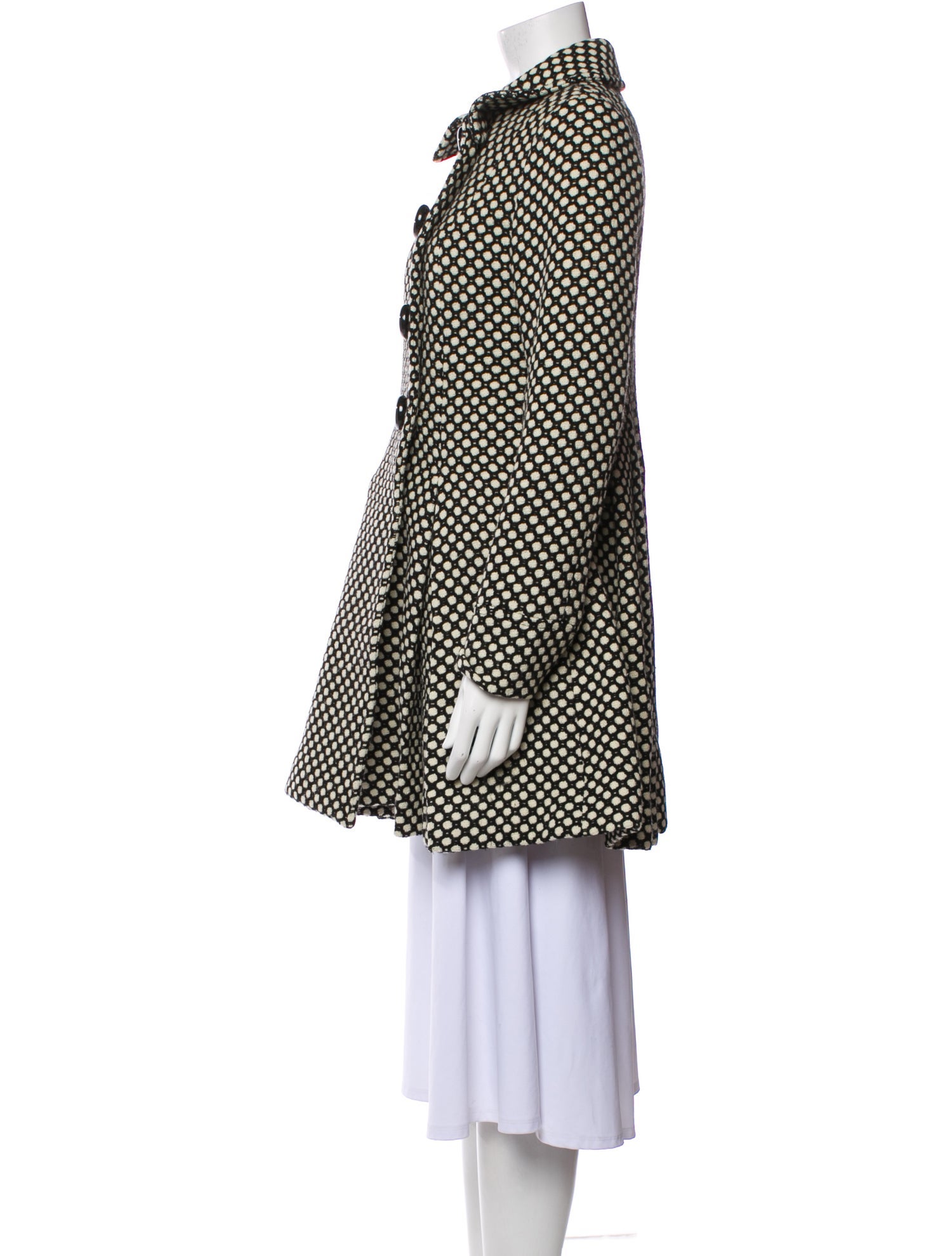 Tibi Wool Printed Coat
