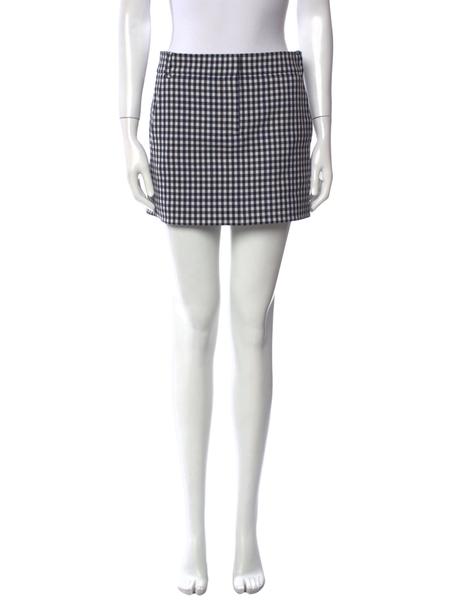Tibi Plaid Print Mini Skirt