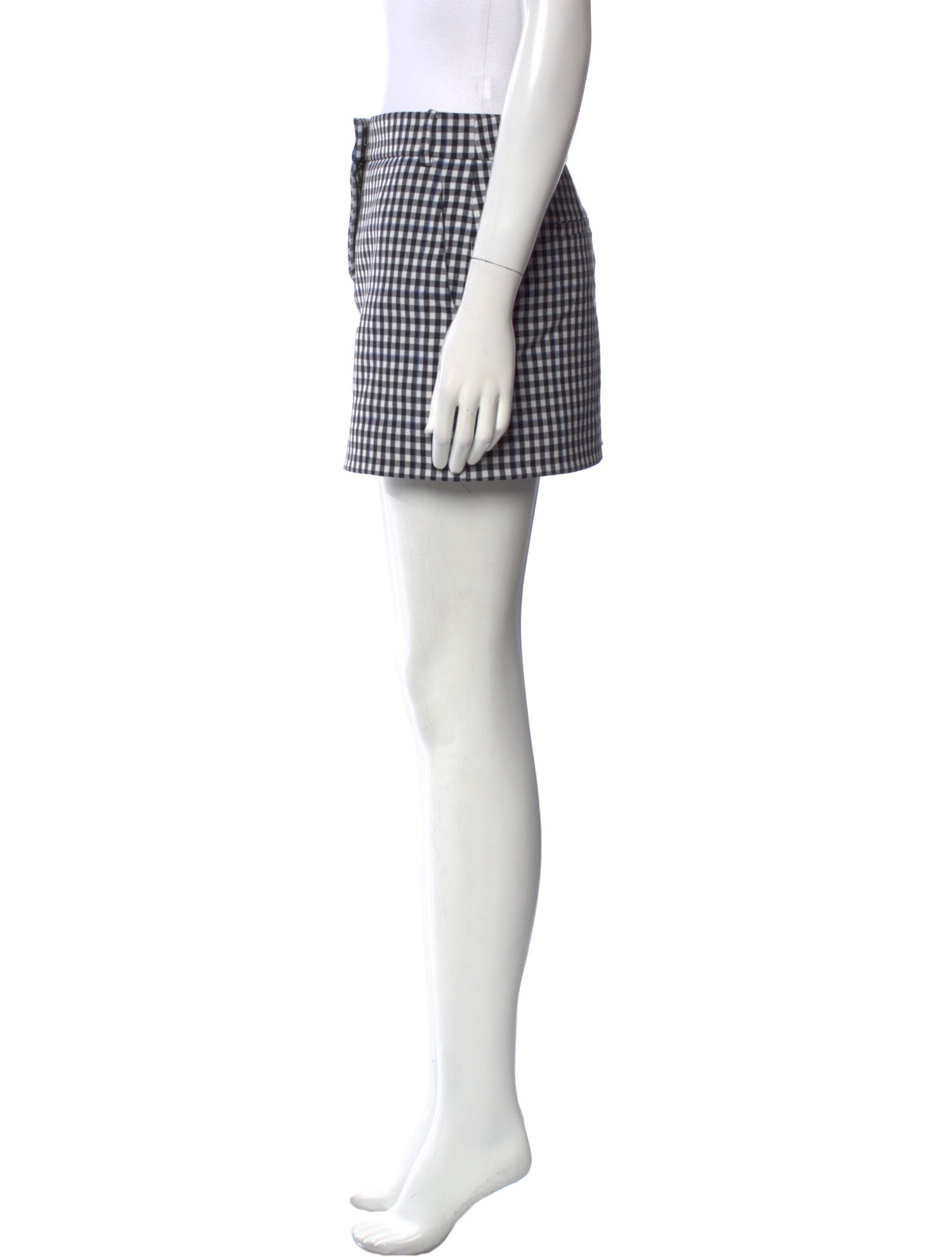 Tibi Plaid Print Mini Skirt