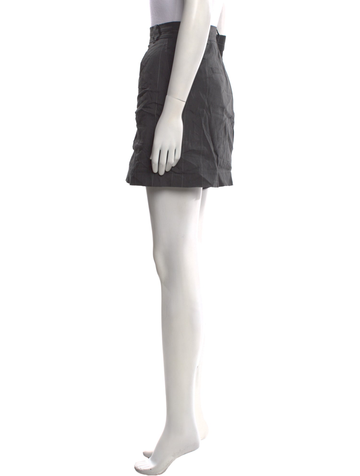 Tibi Linen Mini Shorts