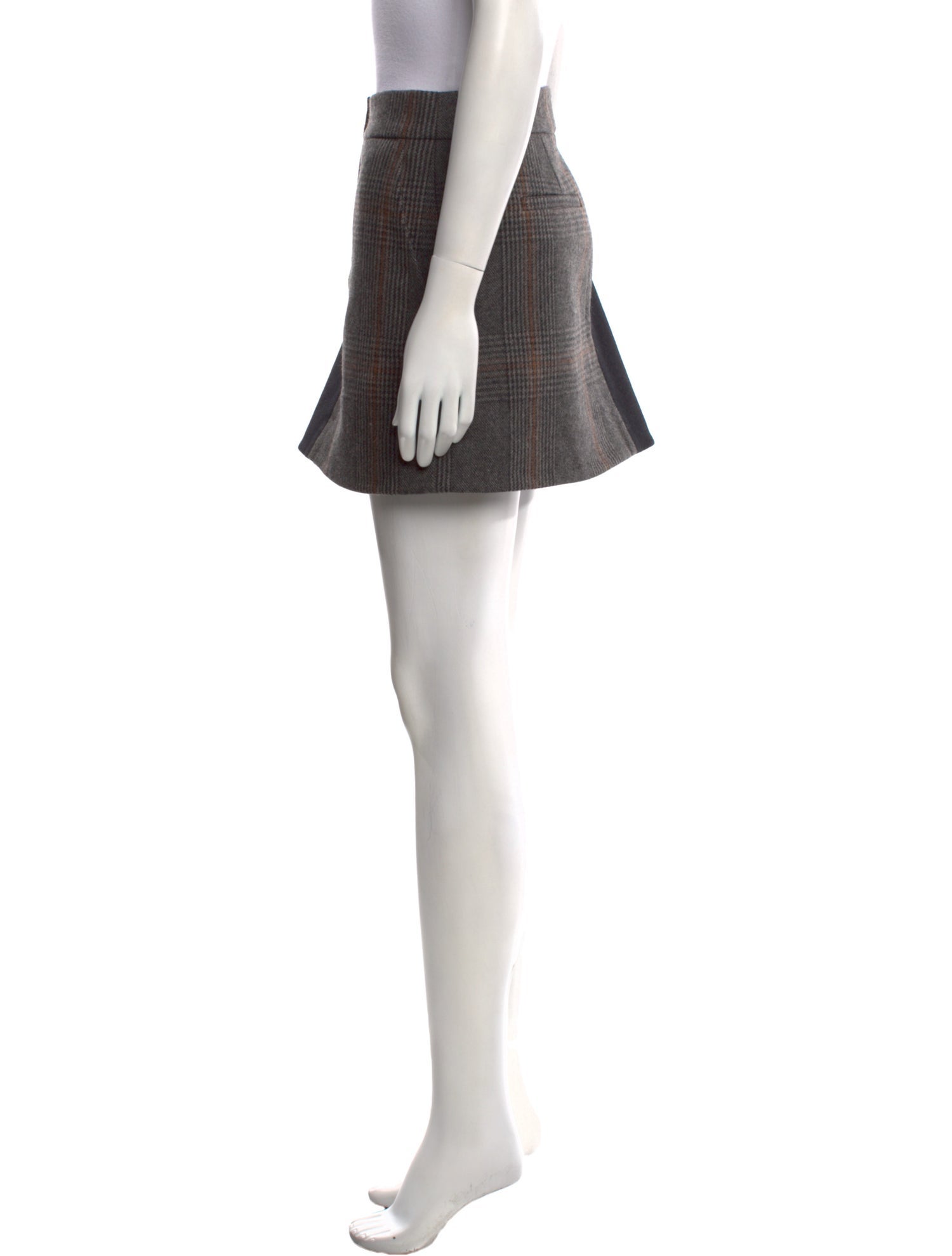 Tibi Wool Mini Skirt