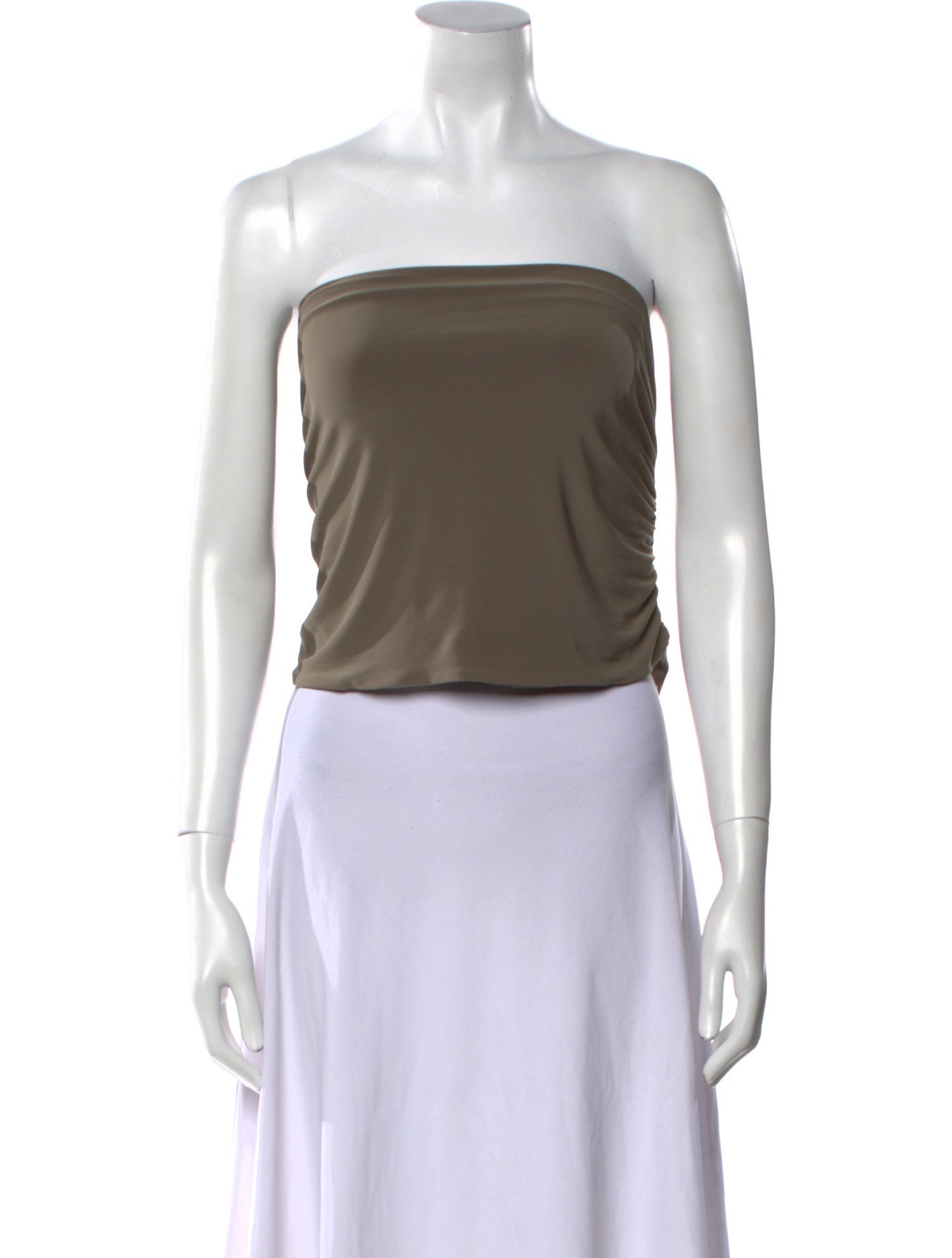 Tibi Strapless Crop Top