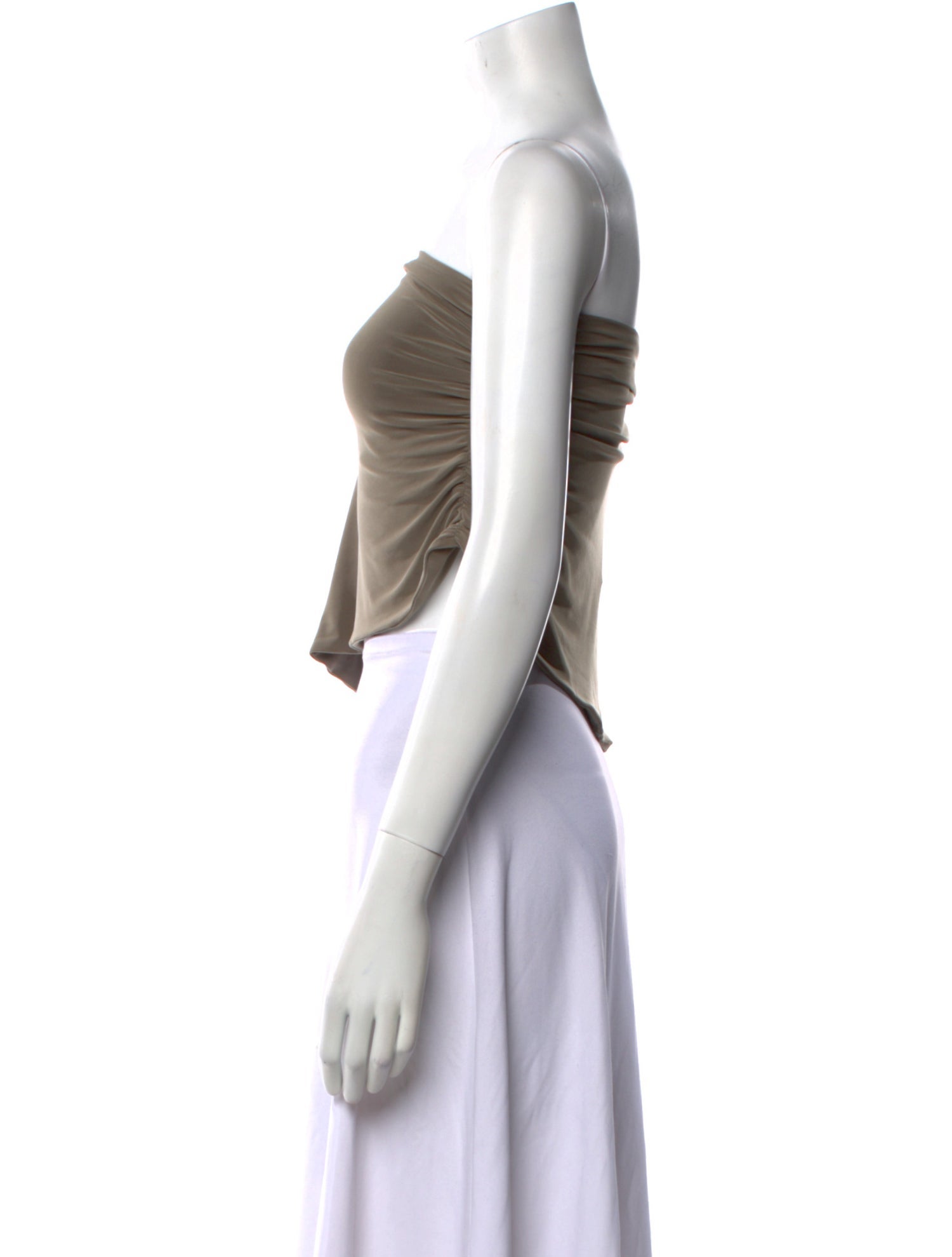 Tibi Strapless Crop Top